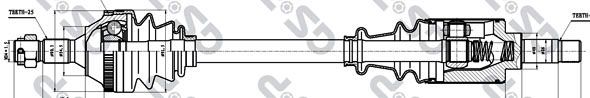 GSP 245155 Drive Shaft