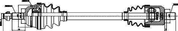 GSP 250073 Drive Shaft