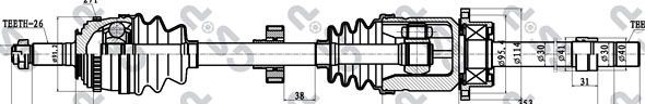 GSP 250169 Drive Shaft