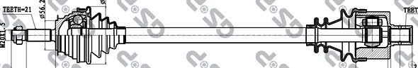 GSP 250310 Drive Shaft