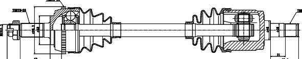 GSP 251026 Drive Shaft