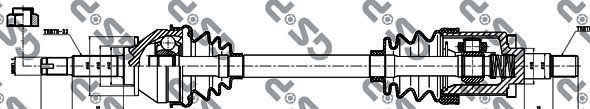 GSP 264001 Drive Shaft