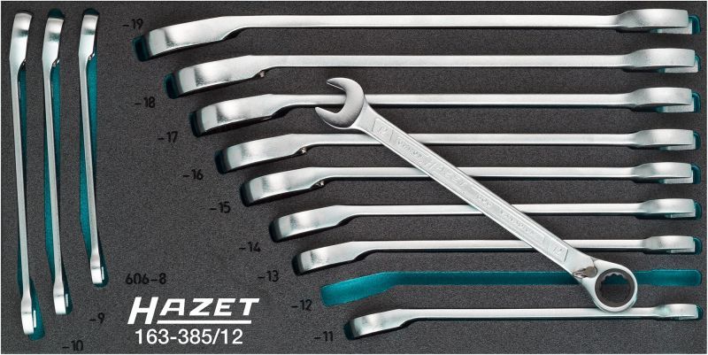 HAZET 163-385/12 Ratchet Ring Open-ended Spanner