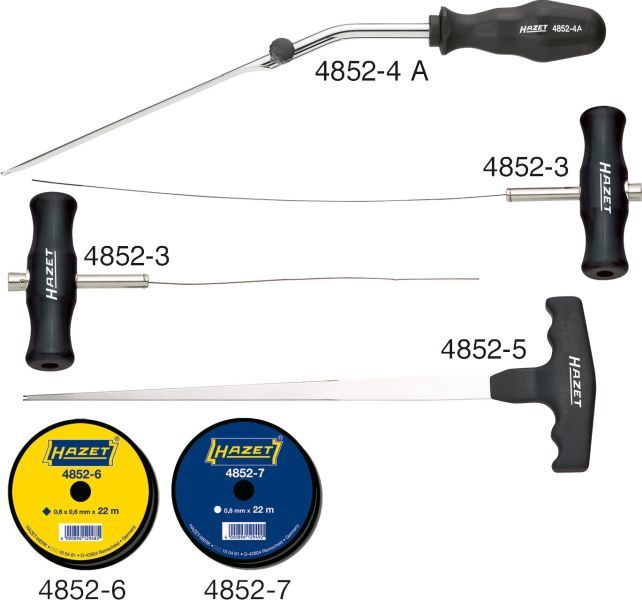 HAZET 4852/6 Cutting Wire Set, glass removal