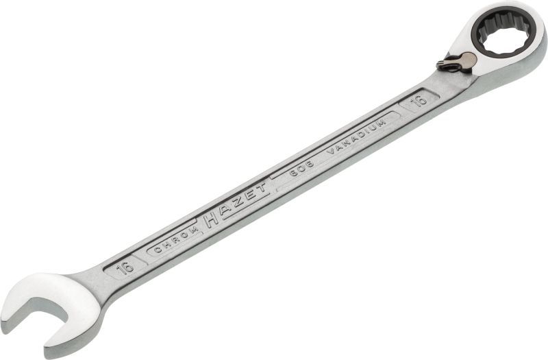 HAZET 606-16 Ratchet Ring Open-ended Spanner