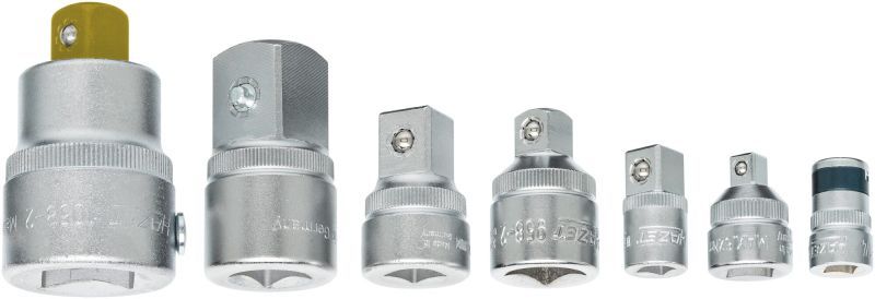 HAZET 958/7 Increasing/Reducing Adapter Set, ratchet