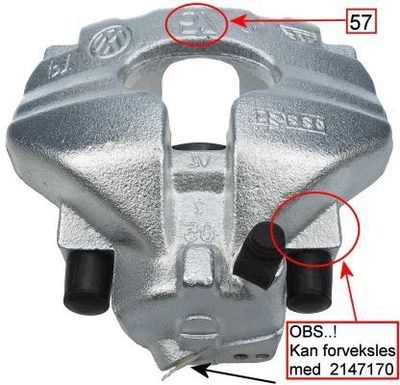 Brake Caliper HELLA PAGID 8AC 355 391-421