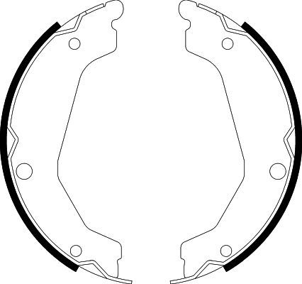HELLA PAGID 8DA 355 050-051 Brake Shoe Set, parking brake