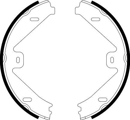 HELLA PAGID 8DA 355 050-081 Brake Shoe Set, parking brake