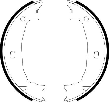 HELLA PAGID 8DA 355 050-391 Brake Shoe Set, parking brake