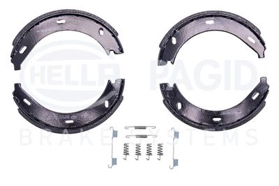 Brake Shoe Set, parking brake HELLA PAGID 8DA 355 050-401