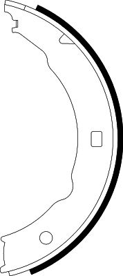 HELLA PAGID 8DA 355 050-421 Brake Shoe Set, parking brake