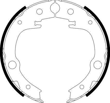 HELLA PAGID 8DA 355 050-651 Brake Shoe Set, parking brake