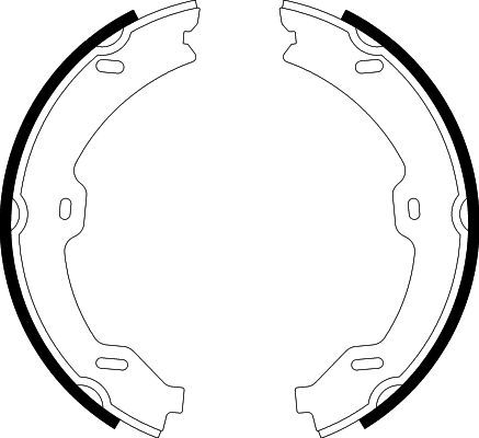HELLA PAGID 8DA 355 050-781 Brake Shoe Set, parking brake
