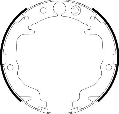 HELLA PAGID 8DA 355 050-871 Brake Shoe Set, parking brake