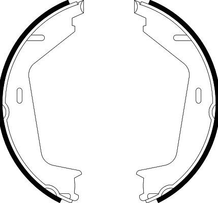 HELLA PAGID 8DA 355 051-161 Brake Shoe Set, parking brake
