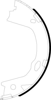 HELLA PAGID 8DA 355 051-221 Brake Shoe Set, parking brake