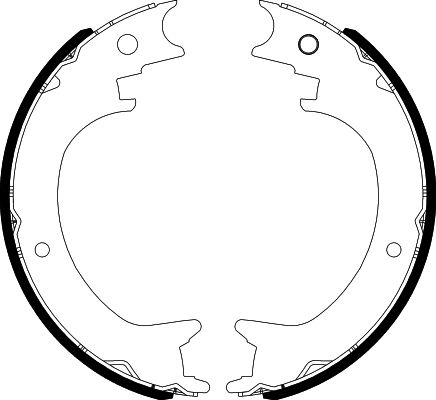 HELLA PAGID 8DA 355 051-271 Brake Shoe Set, parking brake