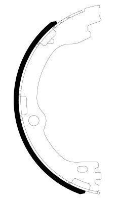 HELLA PAGID 8DA 355 051-301 Brake Shoe Set, parking brake