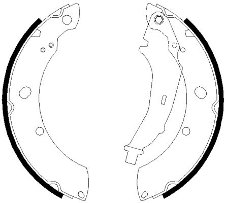 HELLA PAGID 8DA 355 051-311 Brake Shoe Set