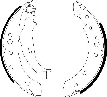 HELLA PAGID 8DB 355 000-271 Brake Shoe Set