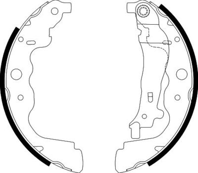 Brake Shoe Set HELLA PAGID 8DB 355 000-301