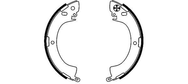 HELLA PAGID 8DB 355 000-821 Brake Shoe Set