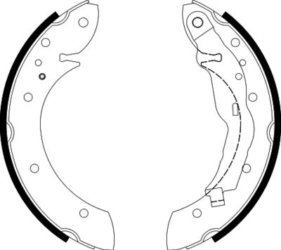 Brake Shoe Set HELLA PAGID 8DB 355 001-241