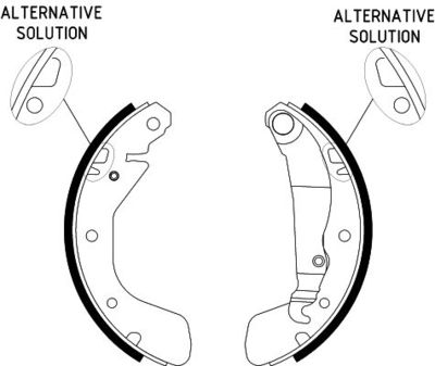 Brake Shoe Set HELLA PAGID 8DB 355 001-301