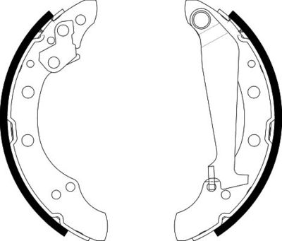 Brake Shoe Set HELLA PAGID 8DB 355 001-311