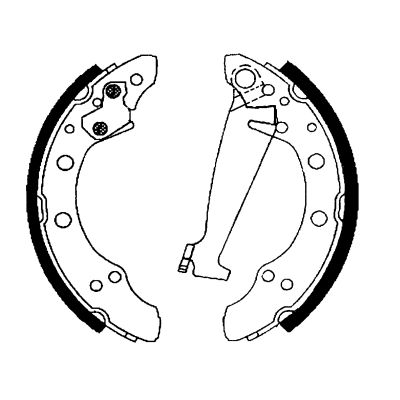 HELLA PAGID 8DB 355 001-341 Brake Shoe Set