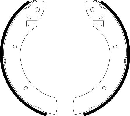 HELLA PAGID 8DB 355 001-391 Brake Shoe Set