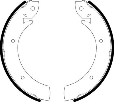Brake Shoe Set HELLA PAGID 8DB 355 001-391