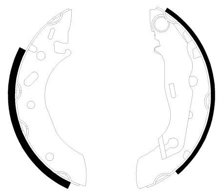 HELLA PAGID 8DB 355 001-731 Brake Shoe Set