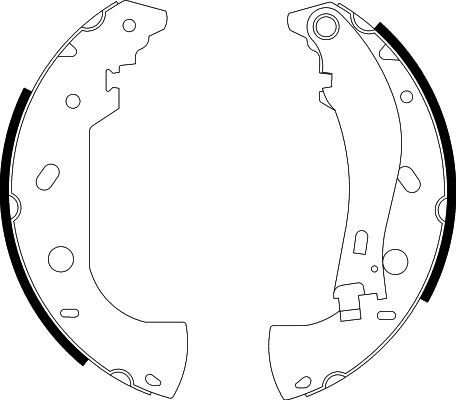 HELLA PAGID 8DB 355 001-841 Brake Shoe Set