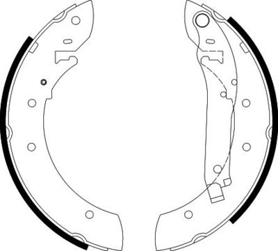 Brake Shoe Set HELLA PAGID 8DB 355 002-011