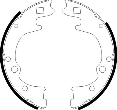 Brake Shoe Set HELLA PAGID 8DB 355 002-111