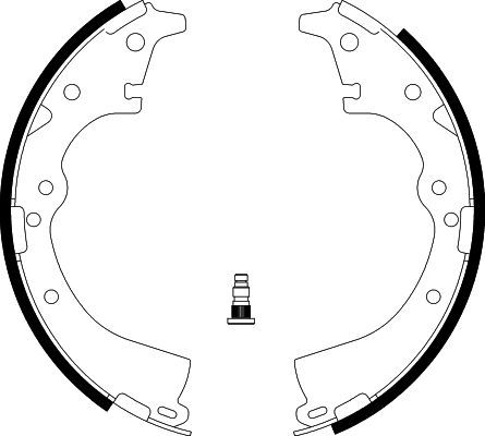 HELLA PAGID 8DB 355 002-201 Brake Shoe Set