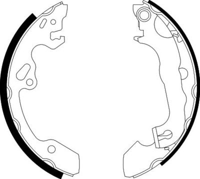 Brake Shoe Set HELLA PAGID 8DB 355 002-231