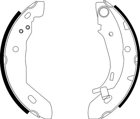 HELLA PAGID 8DB 355 002-251 Brake Shoe Set