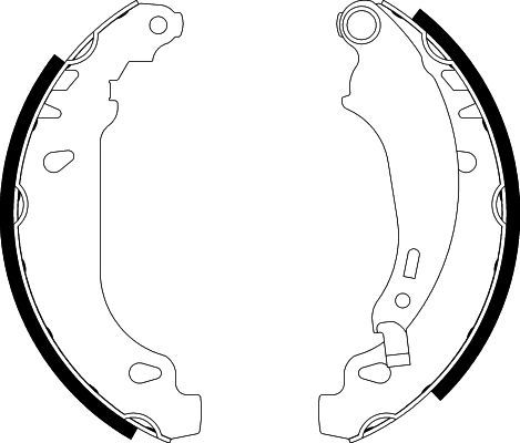 HELLA PAGID 8DB 355 002-261 Brake Shoe Set