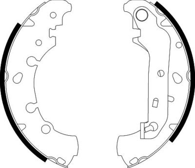 Brake Shoe Set HELLA PAGID 8DB 355 002-411