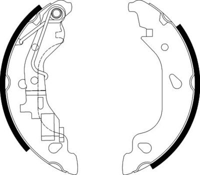 Brake Shoe Set HELLA PAGID 8DB 355 002-581