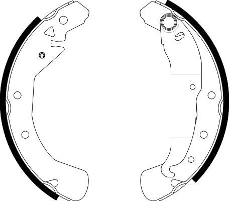 HELLA PAGID 8DB 355 002-631 Brake Shoe Set