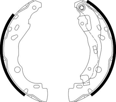 Brake Shoe Set HELLA PAGID 8DB 355 002-641