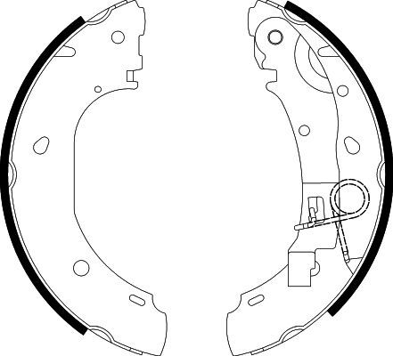 HELLA PAGID 8DB 355 002-681 Brake Shoe Set