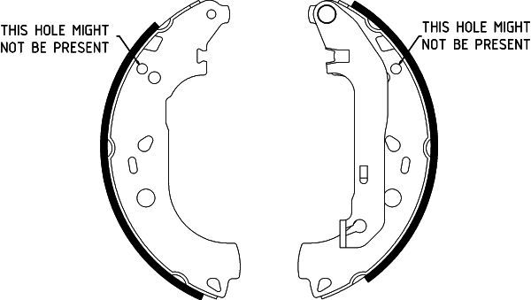 HELLA PAGID 8DB 355 002-731 Brake Shoe Set