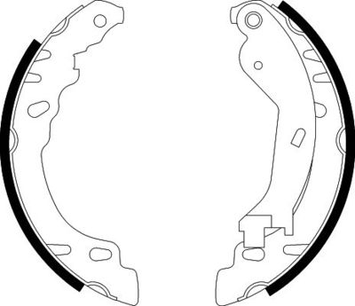 Brake Shoe Set HELLA PAGID 8DB 355 002-901