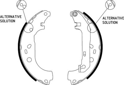 Brake Shoe Set HELLA PAGID 8DB 355 002-921