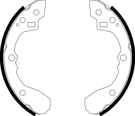 HELLA PAGID 8DB 355 002-931 Brake Shoe Set